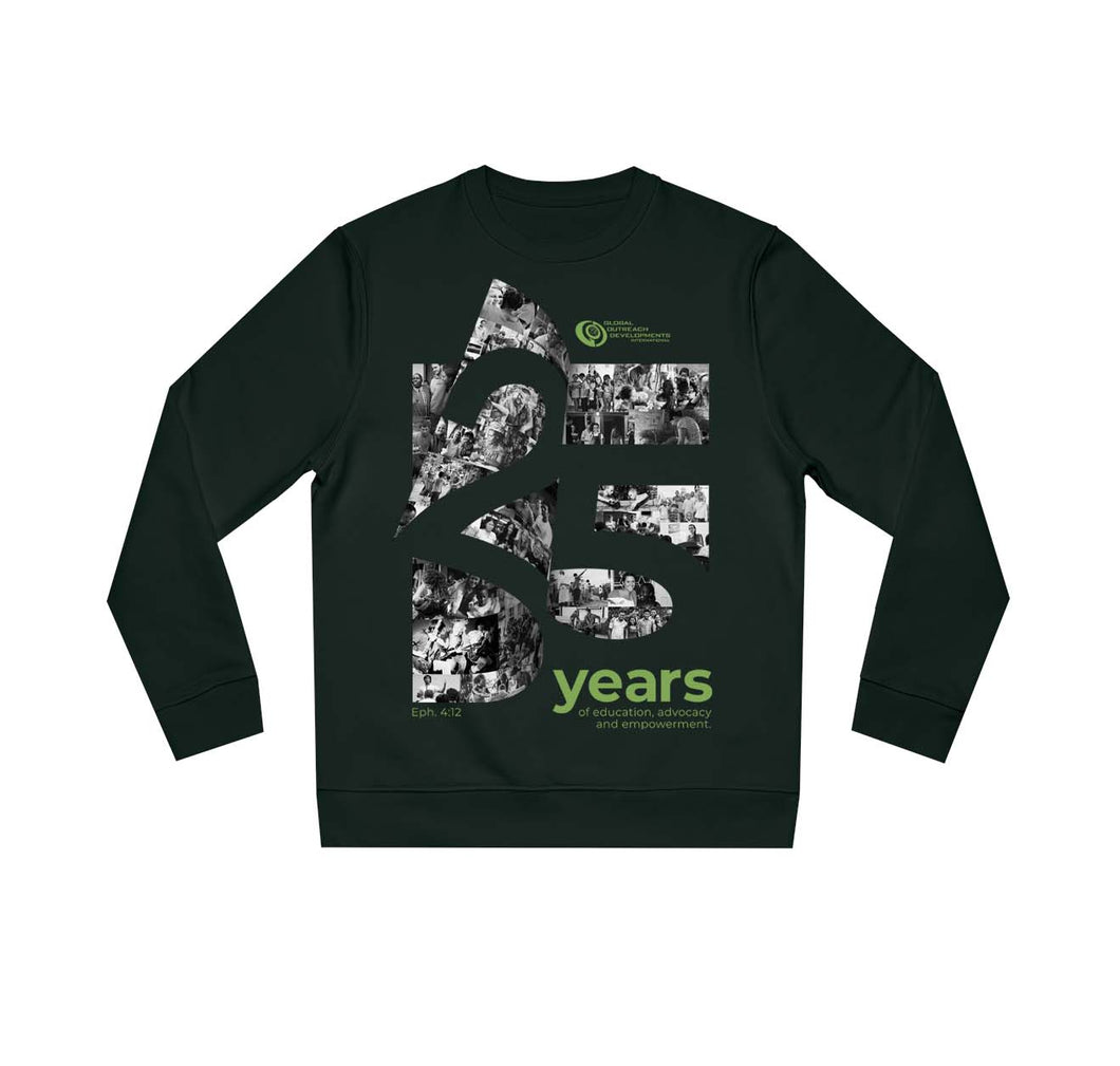25th Anniversary Black Crewneck Sweatshirt