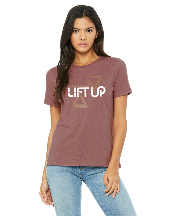 Lift Up Women's Crew Relaxed Tee