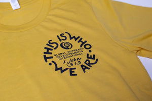 This Is Who We Are Logo Tee- Maize or Black